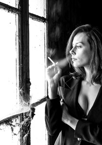 Look solitude black and white