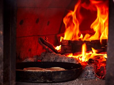 Russian oven perepechi fire