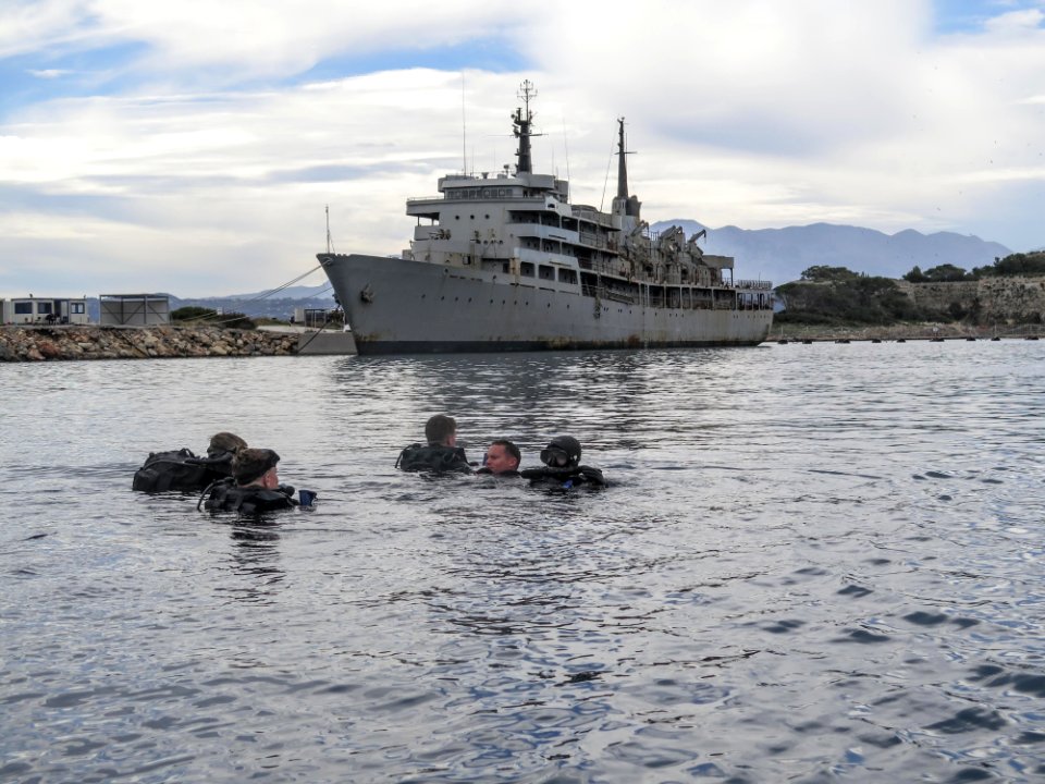SOUDA BAY, GREECE (March 9, 2018) U.S. Marines with Mariti…