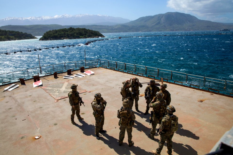 SOUDA BAY, GREECE (March 8, 2018) U.S. Marines assigned to…