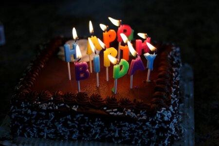 Black happy black birthday black cake
