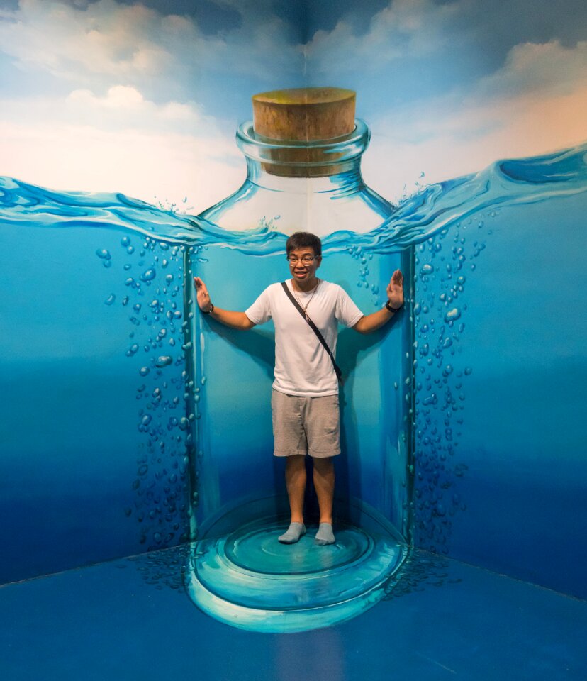 Man person art in paradise