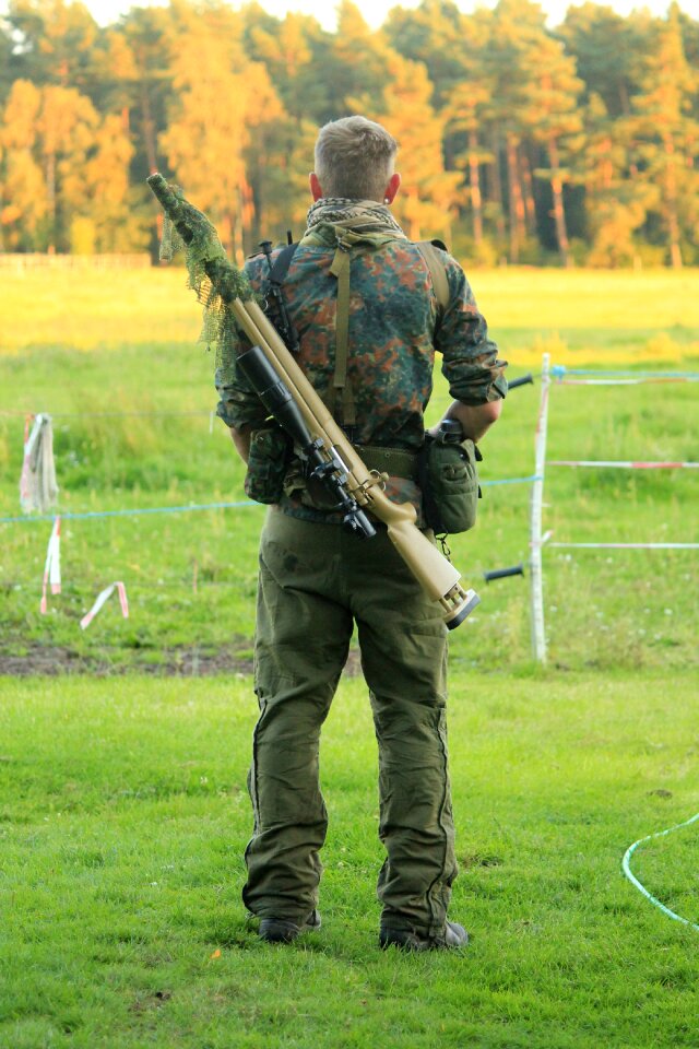 Distant male weapons