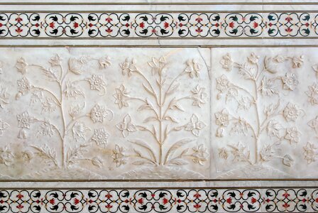 Marble bas-relief inlays photo