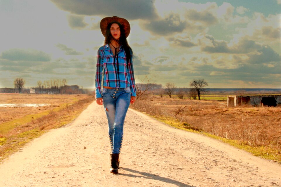 Wild west hats prairie