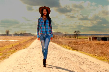 Wild west hats prairie