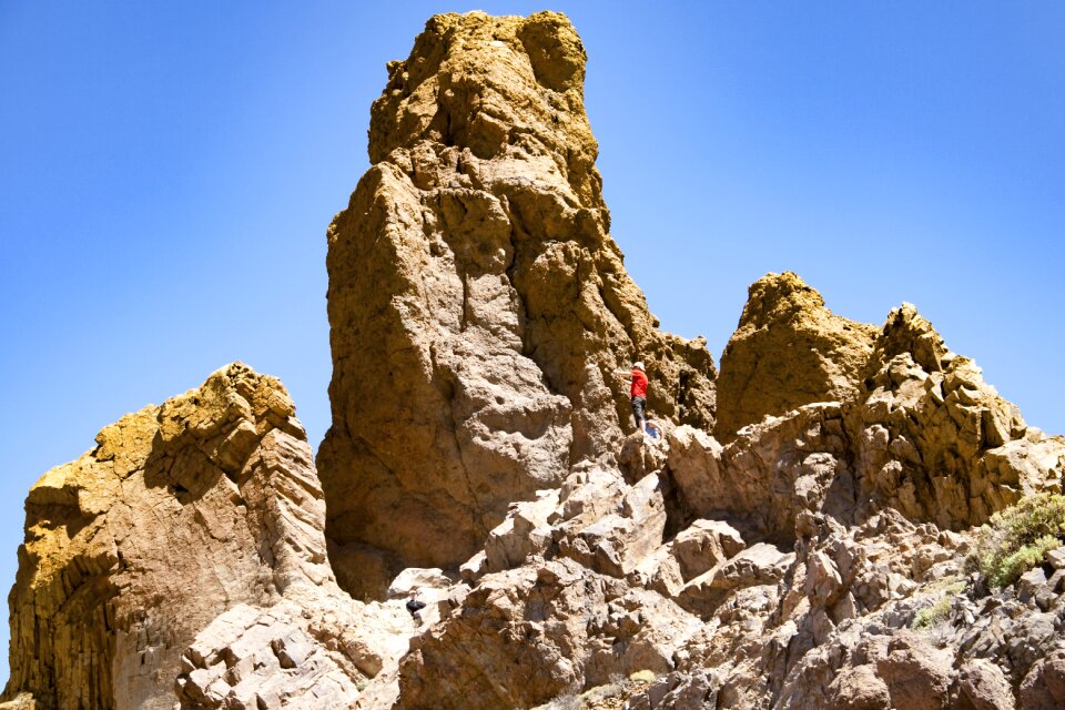 Canary islands national park teide lava rock