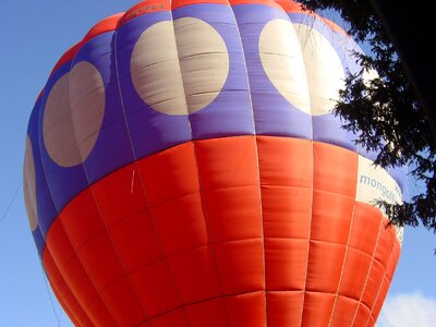 Hot-air ballooning italy town festival