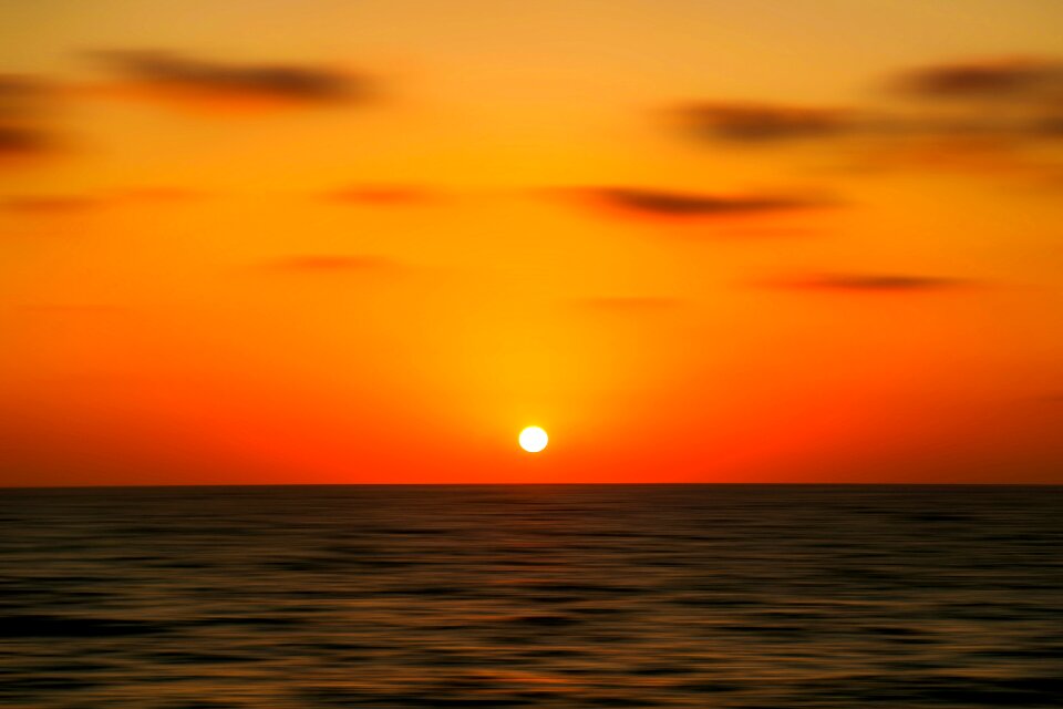 Orangy horizon still