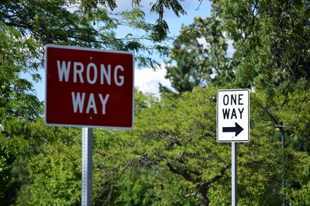 Road signs road sign direction photo