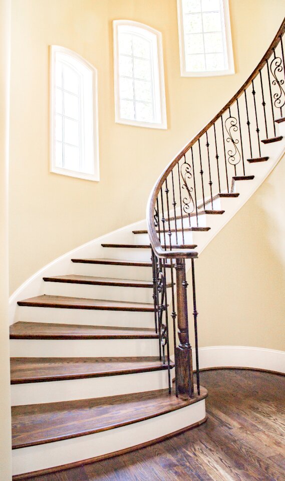 Architecture stairway spiral photo