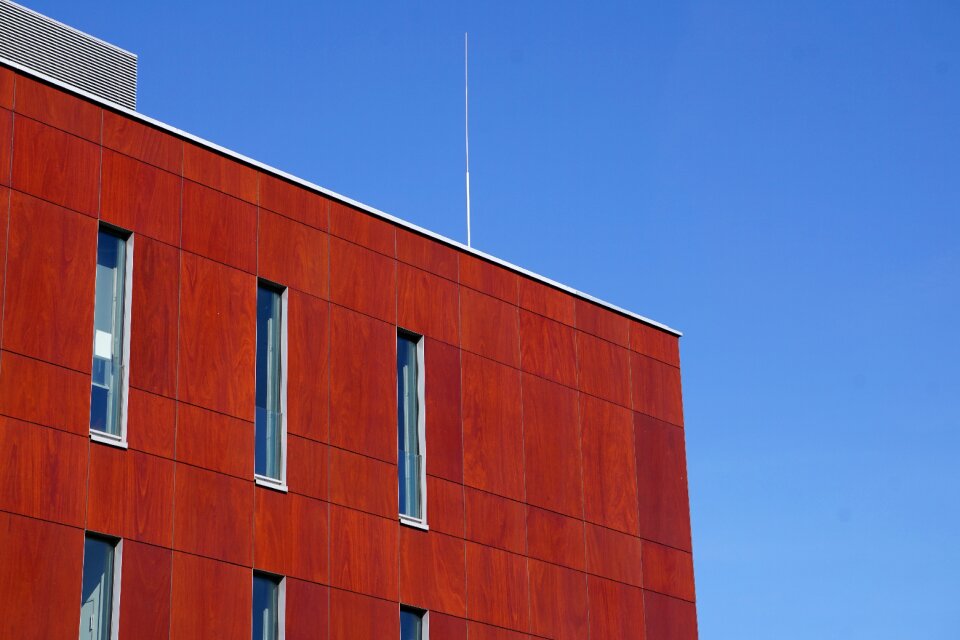Architecture house red