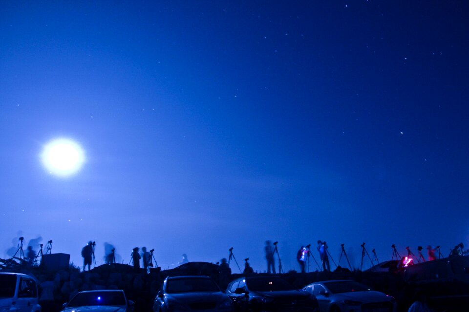 Star starlight night view