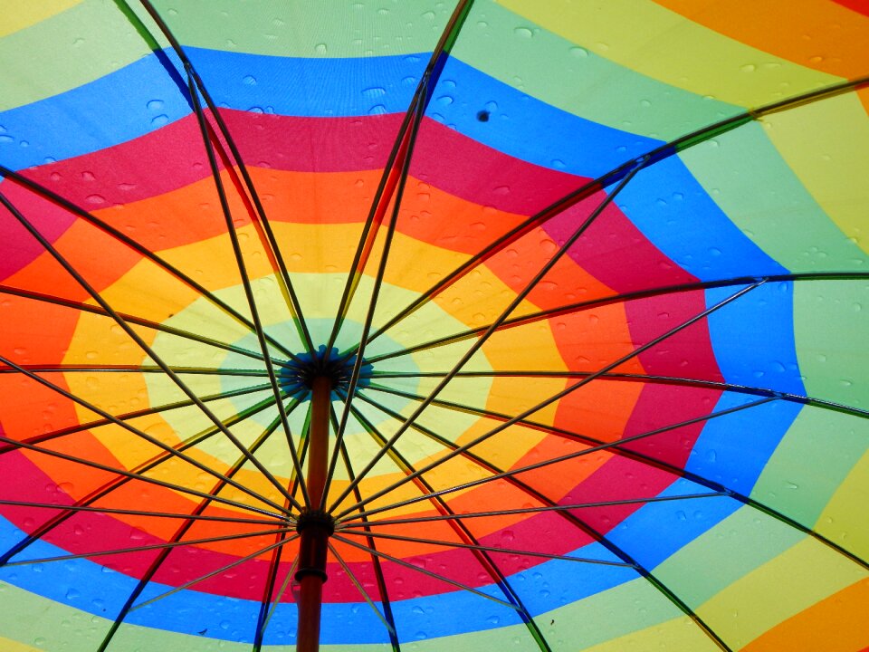 Rain colorful screen