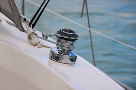 Rope sailing boat water