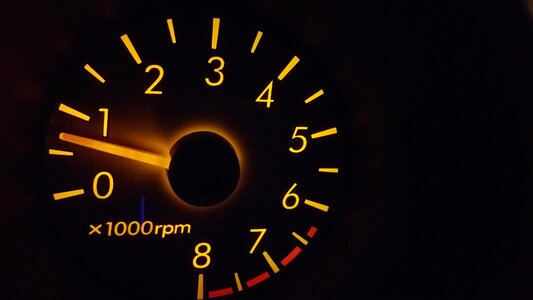 Gauge glowing measure photo