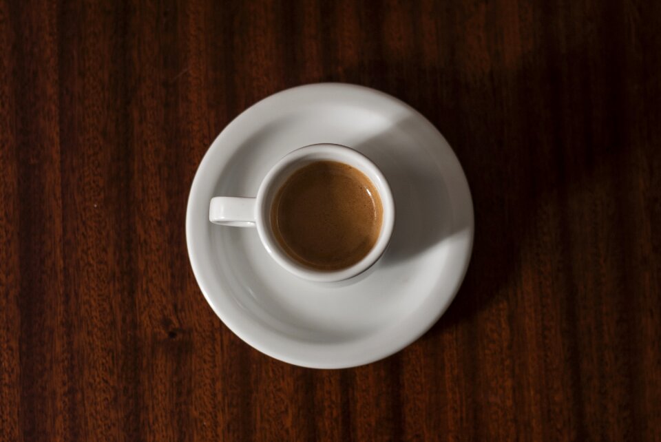 Table pause cup of coffee