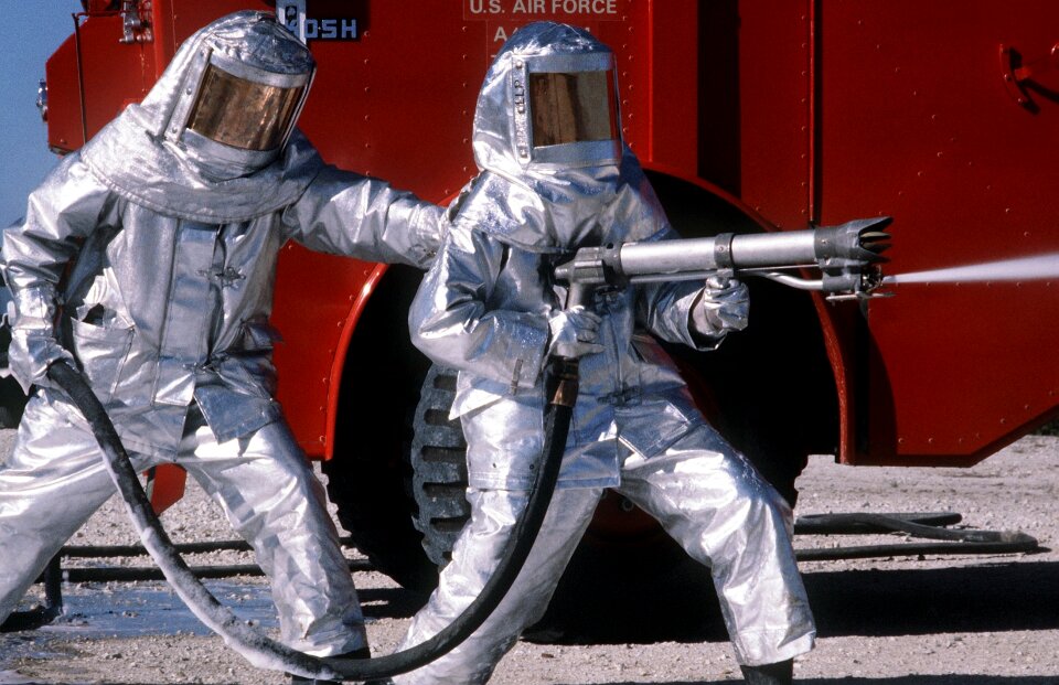 Training spray equipment hot