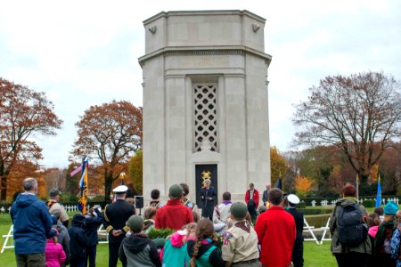 Adm. Foggo commemorates Armistice Day in Belgium