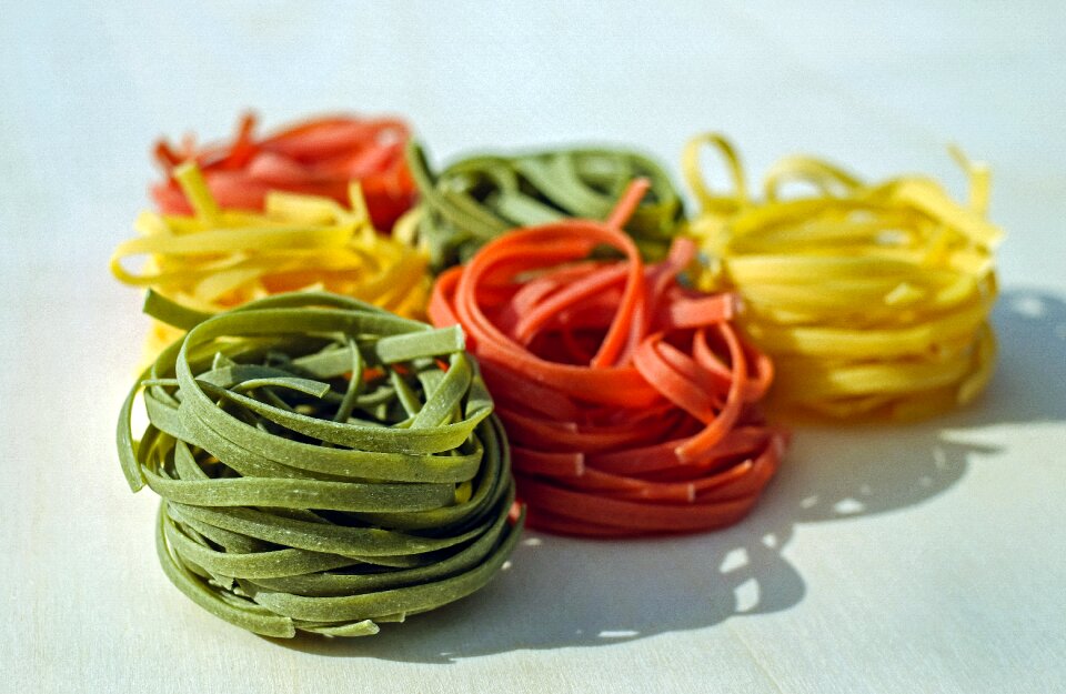 Colorful food carbohydrates