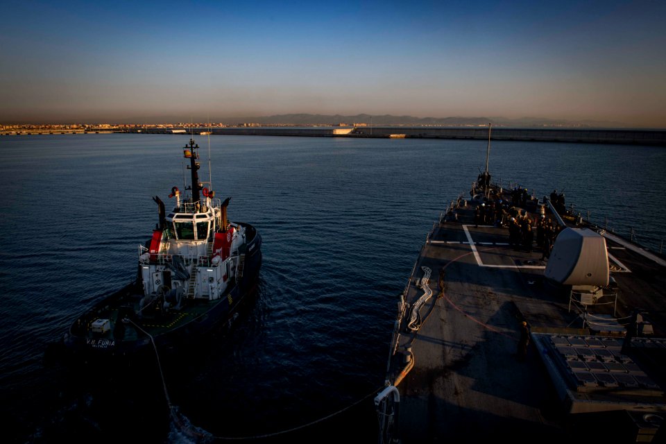 USS Carney Arrives in Valencia, Spain