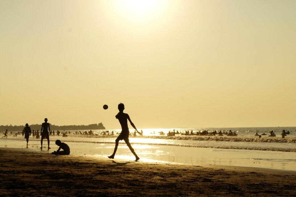 Football action backlighting