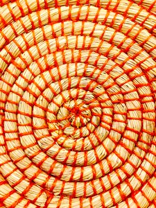 Beige wicker market