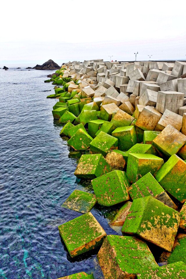 Breakwater protection seascape