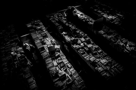 Dark light people