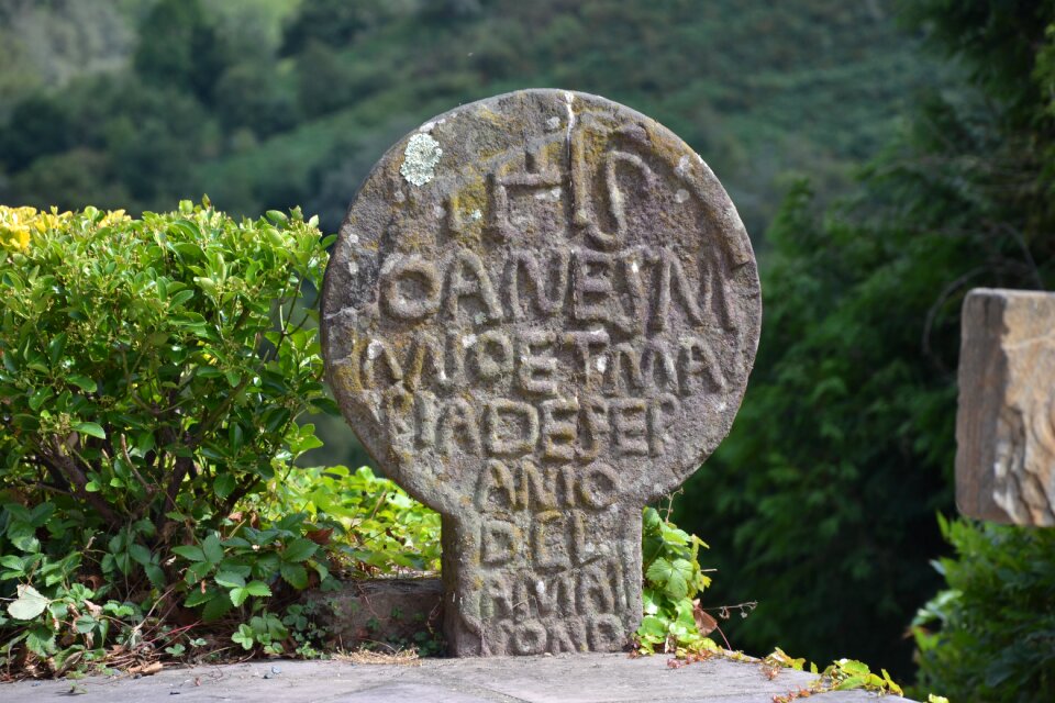 Basque church stone cross