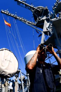 USS Ross Departs Rota, Spain