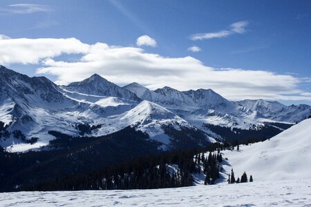 Snowscape landscape mountain photo
