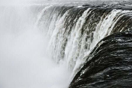 Flowing water falls photo