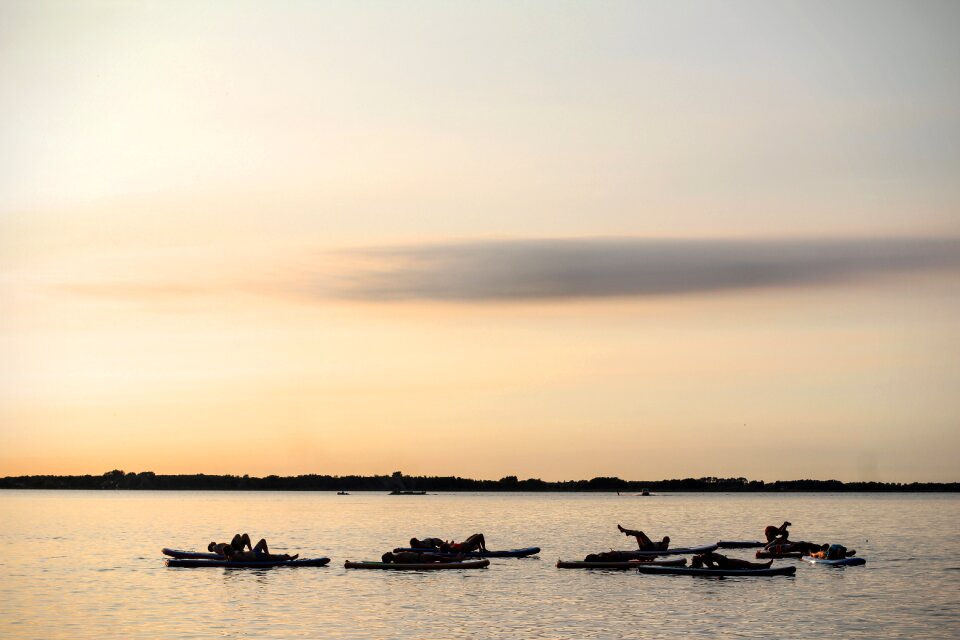 Yoga water yoga stand up paddeling yoga