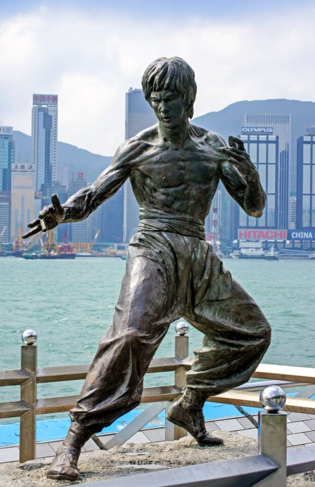 Chinese kick statue