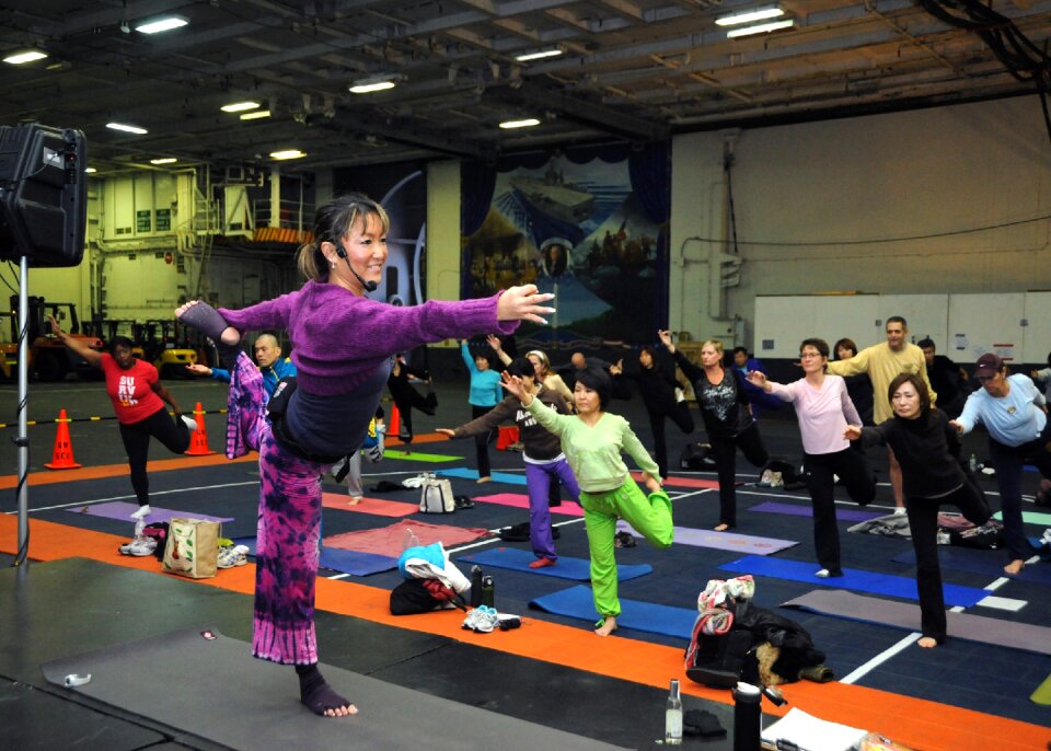 Gym room asana instructor