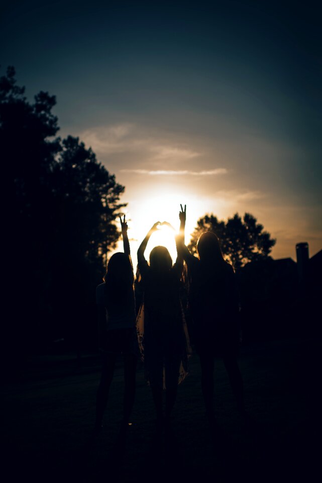 Sunset teen teenagers