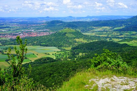 Height burg city ​​because home at teck ruin limburg photo