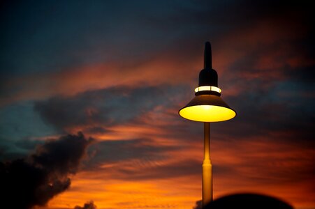 Light sky street lamp photo