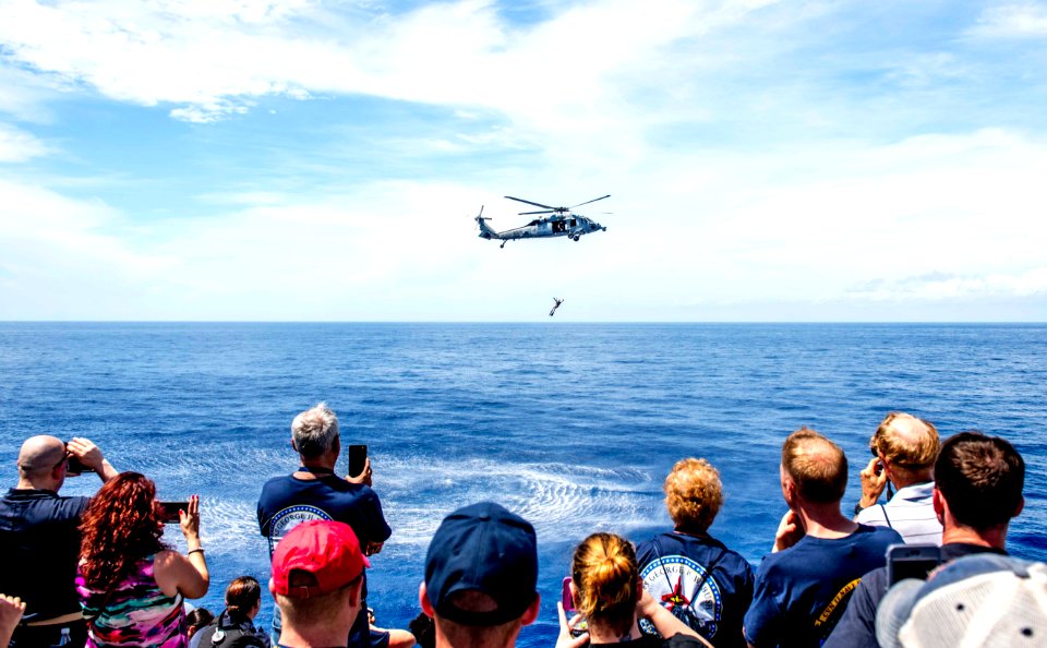 The ship and its carrier strike group are transiting home …