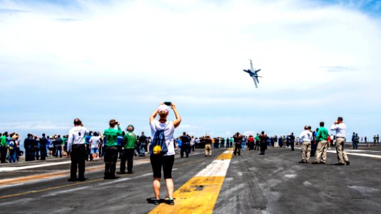 The ship and its carrier strike group are transiting home …