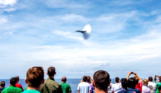 The ship and its carrier strike group are transiting home …