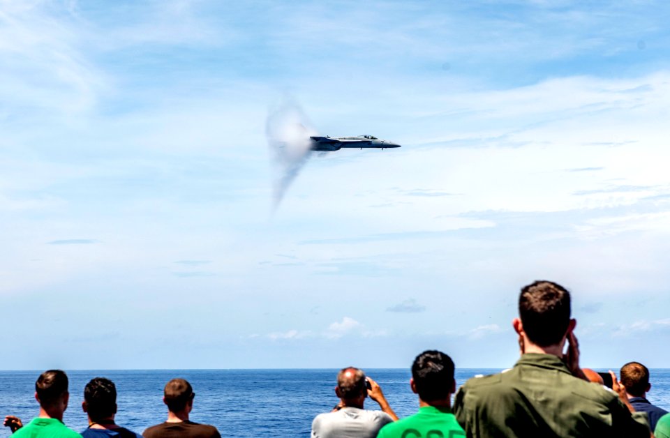 The ship and its carrier strike group are transiting home …