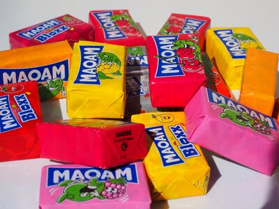 Sugar confectionery color photo
