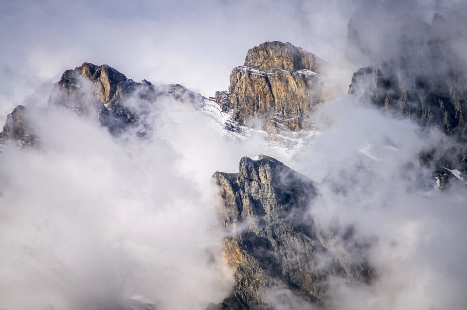 Snow nature cloudy