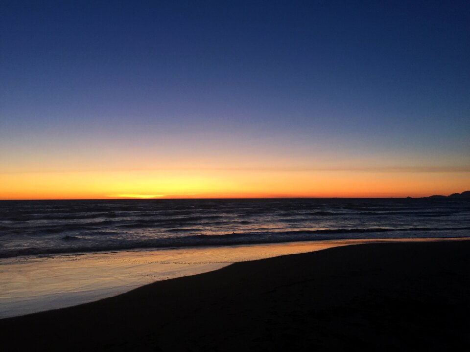 Sea sunset forte dei marmi photo