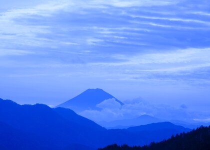 Vulcan landscape blue
