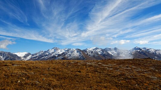 Mountain landscape sky langtaufers