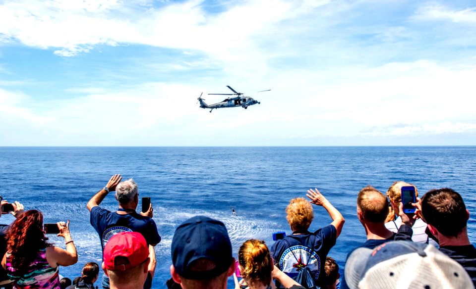 The ship and its carrier strike group are transiting home …