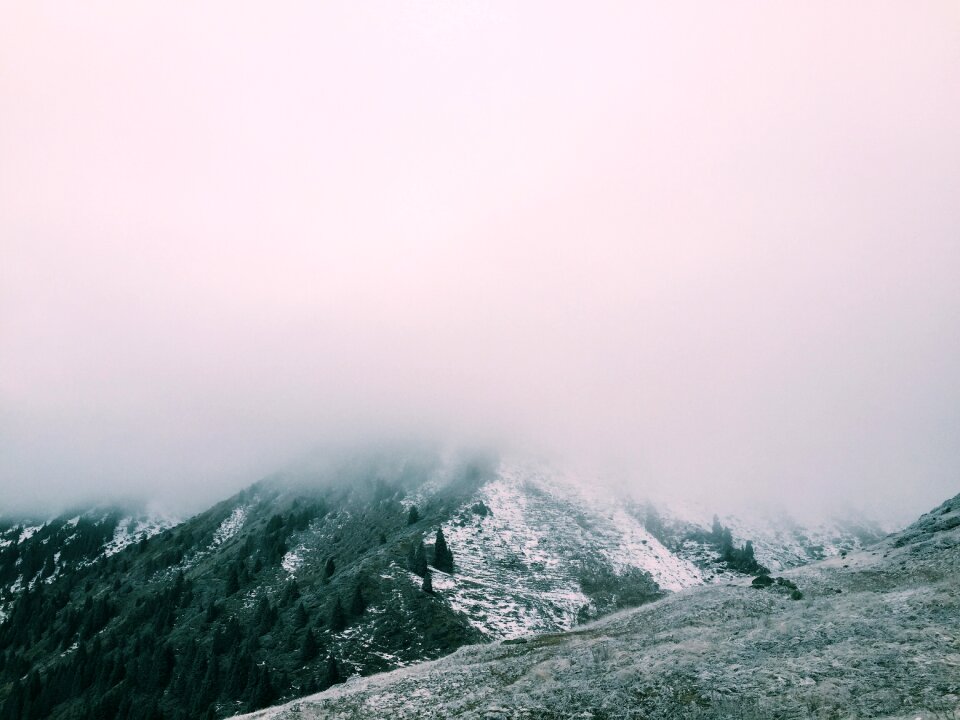 Mountain peak mountain range landscape photo